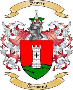 Hueter Family Crest from Germany