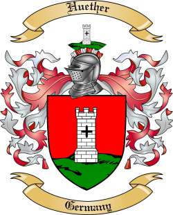 Huether Family Crest from Germany