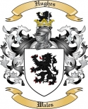 Hughes Family Crest from Wales
