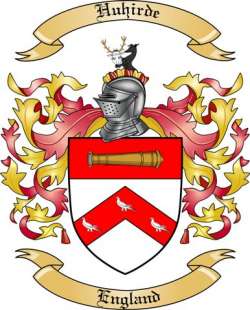 Huhirde Family Crest from England