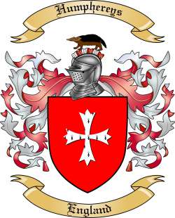Humphereys Family Crest from England
