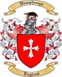 Humphereys Family Crest from England