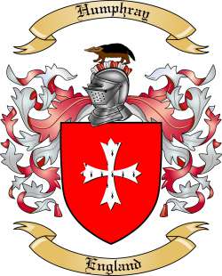 Humphray Family Crest from England