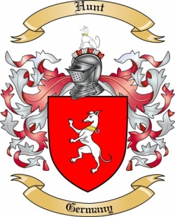 Hunt Family Crest from Germany