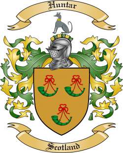 Huntar Family Crest from Scotland