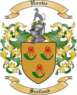 Hunter Family Crest from Scotland2