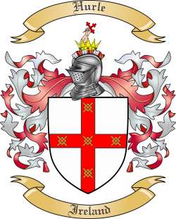 Hurle Family Crest from Ireland