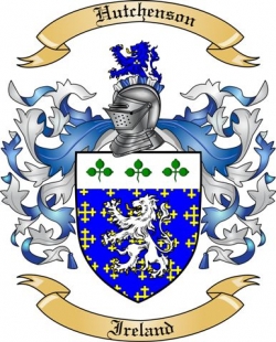 Hutchenson Family Crest from Ireland
