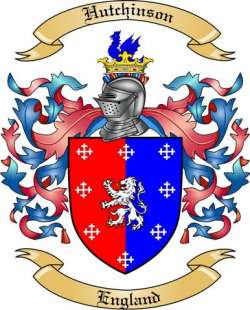 Hutchinson Family Crest from England