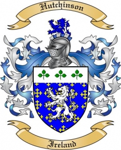 Hutchinson Family Crest from Ireland