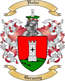 Huter Family Crest from Germany