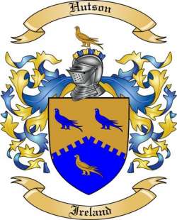 Hutson Family Crest from Ireland