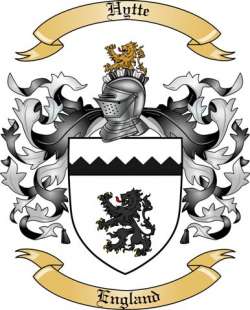 Hytte Family Crest from England
