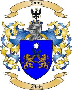 Ianni Family Crest from Italy4