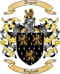 Ingate Family Crest from England