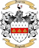 Ingrum Family Crest from England