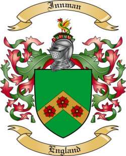 Innman Family Crest from England