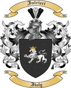 Intrieri Family Crest from Italy