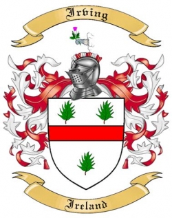 Irving Family Crest from Ireland