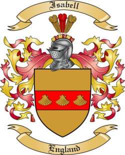 Isabell Family Crest from England