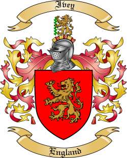 Ivey Family Crest from England