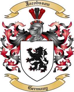 Jacobsson Family Crest from Germany