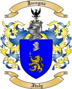 Jacogna Family Crest from Italy