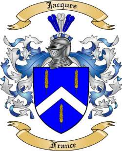 Jacques Family Crest from France