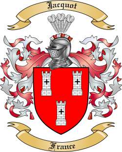 Jacquot Family Crest from France