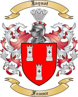 Jaquot Family Crest from France