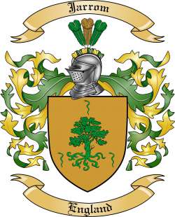 Jarrom Family Crest from England