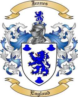 Jeanes Family Crest from England