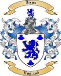 Jeens Family Crest from England