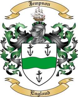 Jempson Family Crest from England