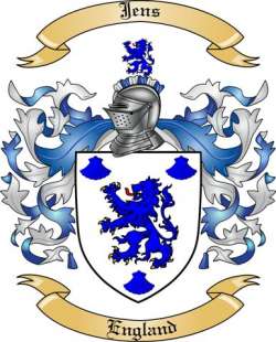 Jens Family Crest from England