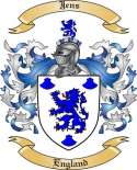 Jens Family Crest from England
