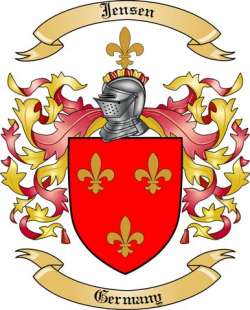 Jensen Family Crest from Germany