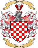 Jensen Family Crest from Norway