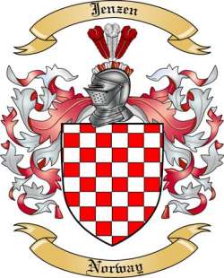 Jenzen Family Crest from Norway