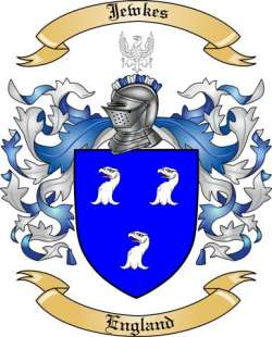 Jewkes Family Crest from England