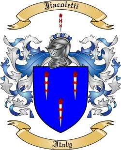 Jiacoletti Family Crest from Italy