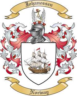 Johanessen Family Crest from Norway