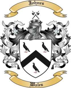 Johnes Family Crest from Wales