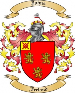 Johns Family Crest from Ireland