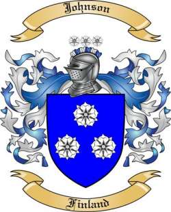 Johnson Family Crest from Finland