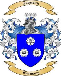 Johnson Family Crest from Germany