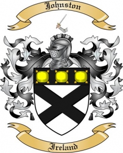 Johnston Family Crest from Ireland
