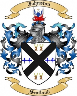 Johnston Family Crest from Scotland