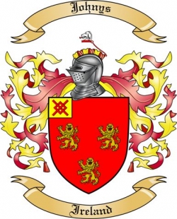 Johnys Family Crest from Ireland