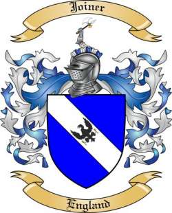 Joiner Family Crest from England
